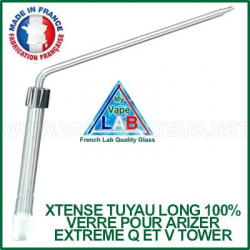 Tuyau extra long en verre ajustable Xtense pour Arizer Extreme Q Tuyau extra long en verre ajustable Xtense pour Arizer Extreme Q
