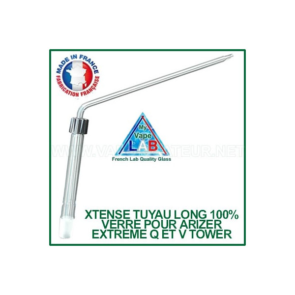 Tuyau en verre ajustable Xtense pour Arizer Extreme Q