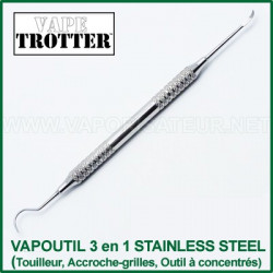 Vapoutil 3 en 1 - touilleur des herbes, dabtool et accroche-grilles Vapoutil 3 en 1 - touilleur des herbes, dabtool et accroche-grilles