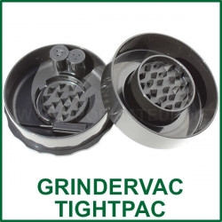 GrinderVac TightVac - grinder-boite 2 en 1 à fermeture sous vide