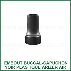 Capuchon noir en plastique Arizer Air