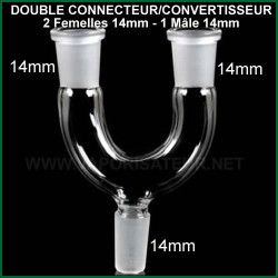 Connectique double 2 vapos et WP 14mm