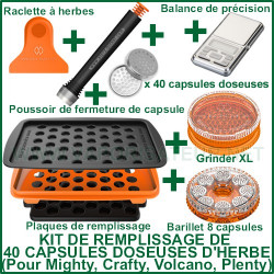 Kit de remplissage pour 40 capsules doseuses d'herbe Storz et Bickel