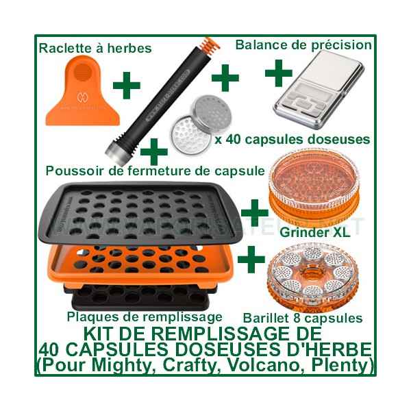 Kit de remplissage pour 40 capsules doseuses
