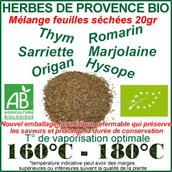 Herbes de Provence Biologiques VRAC en sachet de 20gr Herbes de Provence Biologiques VRAC en sachet de 20gr