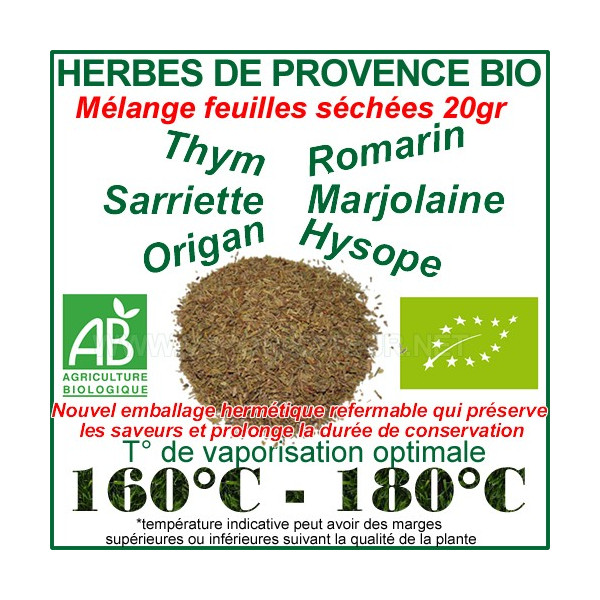 Herbes de Provence Bio séchées en sachet de 20gr