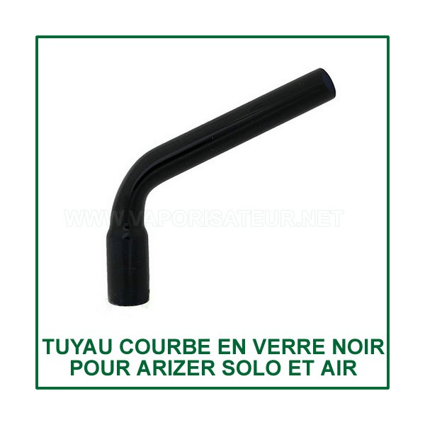 Tuyau noir courbé en verre Arizer Solo et Air 1 et 2