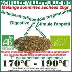 Sommités fleuries d'Achillée Millefeuille Bio 20gr Sommités fleuries d'Achillée Millefeuille Bio 20gr