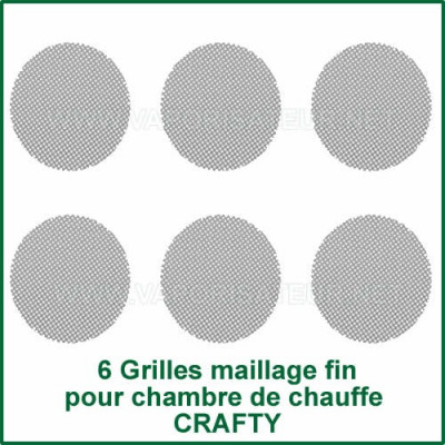 6 Grilles Fines pour compartiment de chauffe Crafty