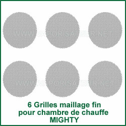 6 Filtres Fins pour compartiment de chauffe Mighty
