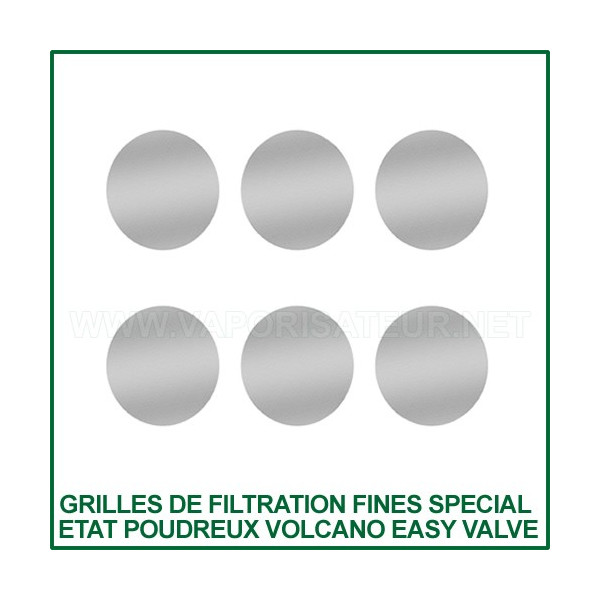 Grilles x 6 Fines Volcano Hybrid ou Classic Easy Valve - maillage fin
