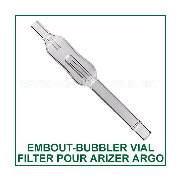 Embout-bubbler Filter Vial pour vapo Arizer Argo