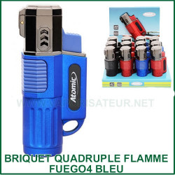 Briquet torche flamme quadruple Atomic Fuego4