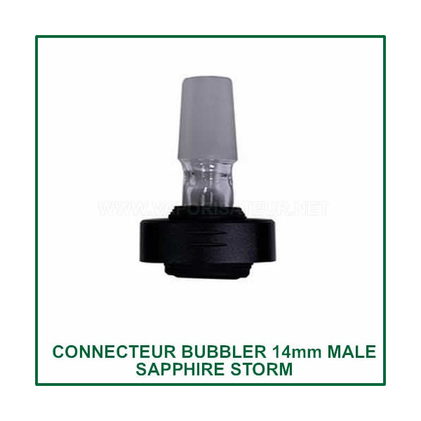 Embout connecteur bubbler 14mm pour vaporisateur Sapphire Storm