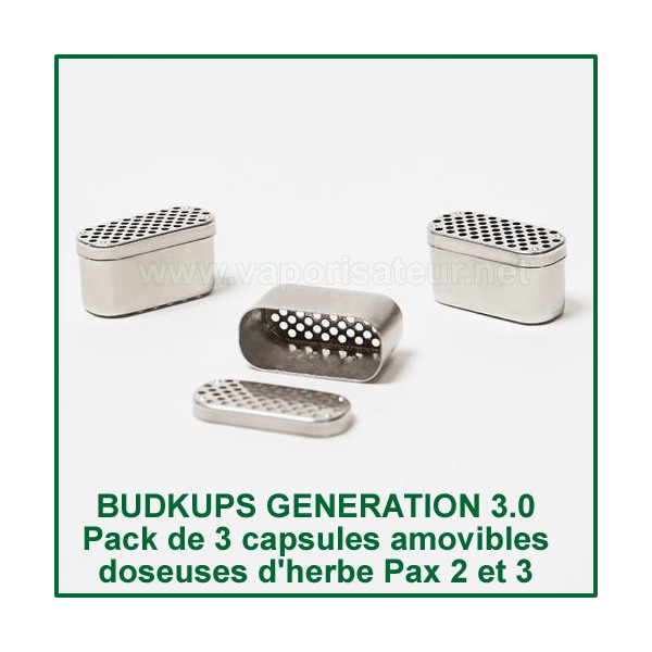 BudKups Generation 3.0 Capsules doseuses d'herbe pour Pax 2 et Pax 3