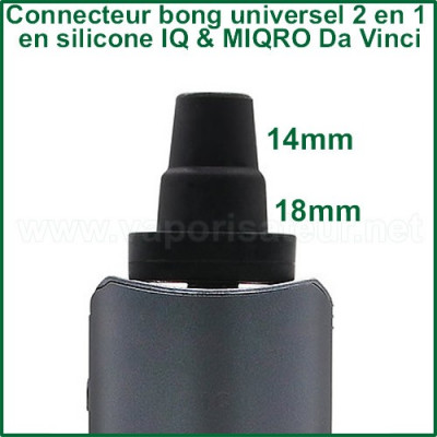 Connecteur bubbler 2 en 1 universel en silicone IQ et MIQRO Da Vinci