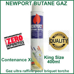 NewPort gaz extra purifié sans impuretés- recharge XL de 400ml