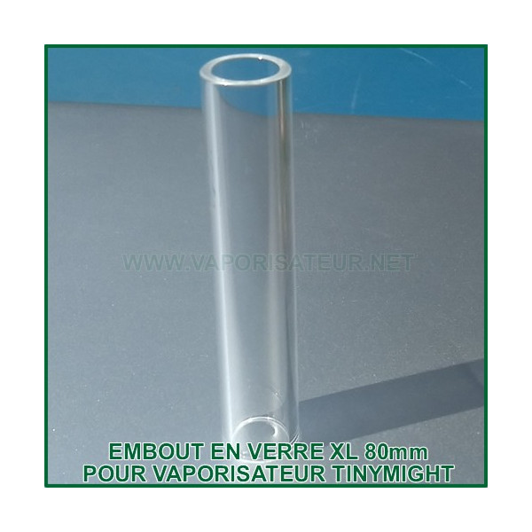 Embout en verre quartz XL long 80mm pour vaporisateur TinyMight