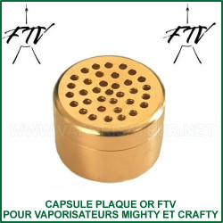 Capsule plaqué or FTV pour capsules doseuses Mighty et Crafty