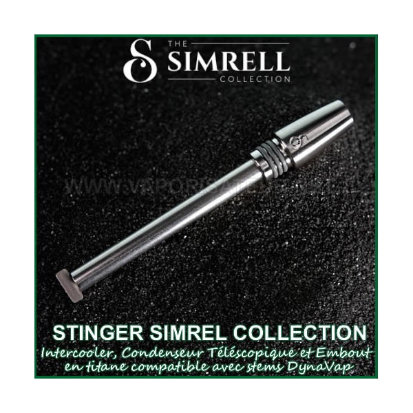 Stinger Simrell Collection pour DynaVap - Intercooler, condenseur téléscopique et embout en titane