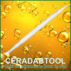 CeraDabTool outil en céramique pour vaporisation des extraits huileux concentrés végétaux 