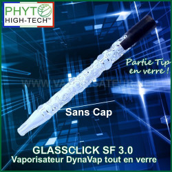 GlassClick SlowFlow - vaporisateur avec le tip en verre et Cap DynaVap