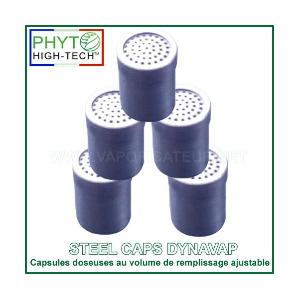 Steel Caps pour DynaVap - capsule doseuse avec l'étui de transport