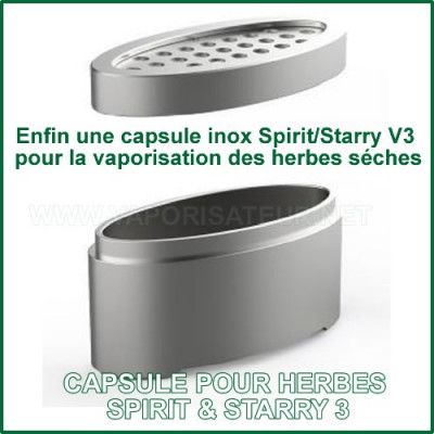 Capsule doseuse inox Spirit et Starry V3 