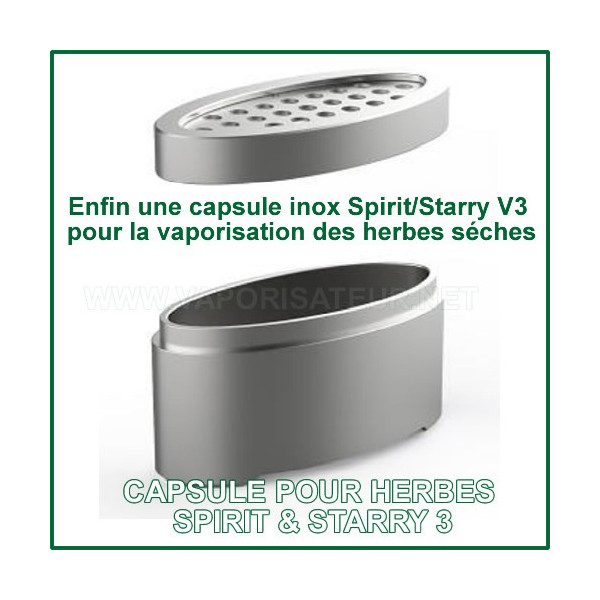 Capsule doseuse en acier inoxydable Spirit et Starry V3