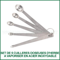 DosingScoops Set de Cuillères doseuses en acier inoxydable 