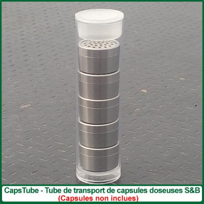 CapsTube - boite de transport de capsules doseuses Mighty et Crafty Low Cost