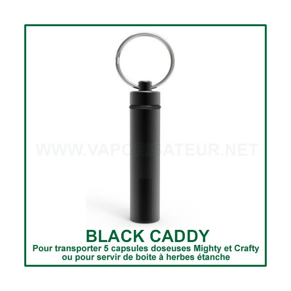 Black Caddy boite étanche pour 5 capsules doseuses Mighty et Crafty