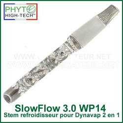SlowFlow 3.0 WP14 stem refroidisseur en verre 2 en 1 Dynavap SlowFlow 3.0 WP14 stem refroidisseur en verre 2 en 1 Dynavap