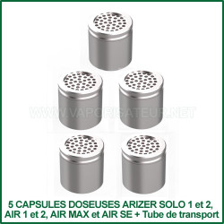 5 Capsules doseuses SteelCaps Arizer Solo 2, Air 2, Air Max et Air SE