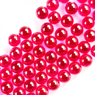 Billes rubis 4mm Flowerpot CH - Ruby Balls