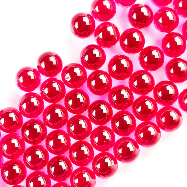 Billes rubis 4mm Flowerpot CH - Ruby Balls