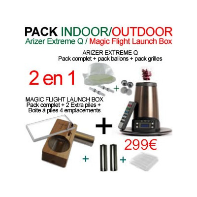 Pack Indoor Outdoor Arizer Extreme Q/Magic Flight Launch Box