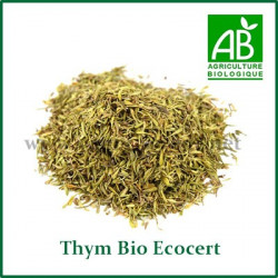 Thym Bio Ecocert feuilles sachet 60gr Thym Bio Ecocert feuilles sachet 60gr