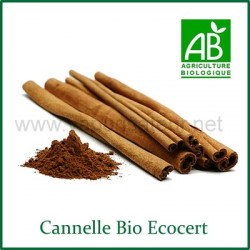 Cannelle écorces Bio Ecocert sachet 50gr Cannelle écorces Bio Ecocert sachet 50gr