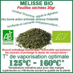 Plante médicinale pour phyto-vapo Mélisse Bio feuilles séchées