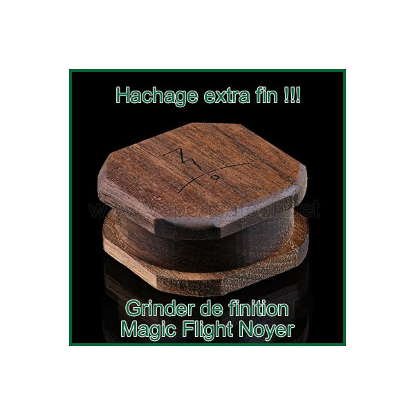 Grinder Magic Flight Walnut effritement ultra fin bois de noyer