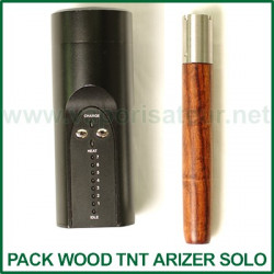 Pack Wood TNT Vaporisateur Portable Arizer Solo et l'embout en bois Ed's TNT Pack Wood TNT Vaporisateur Portable Arizer Solo et l'embout en bois Ed's TNT