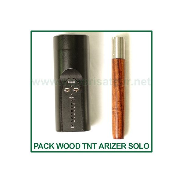 Pack Wood TNT Arizer Solo et l'embout en bois Ed's TNT