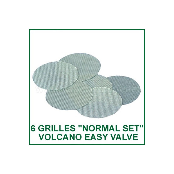 Pack de 6 grilles de rechange standard Volcano Easy Valve