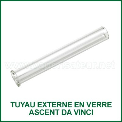 Tuyau d'inhalation externe en verre pour vapo Ascent