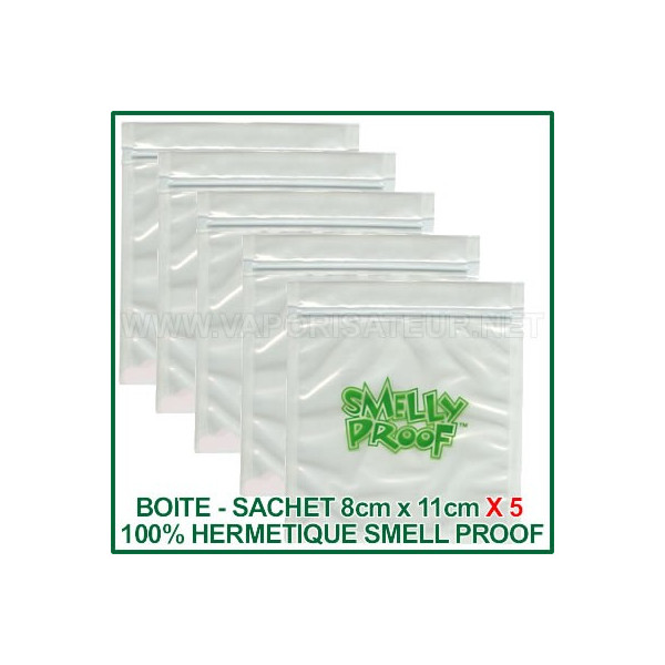 Smelly Proof sachets hermétiques pack de 5 - 8cm x 11cm