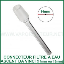 Connecteur filtre à eau Ascent en verre droit 14 ou 18mm Connecteur filtre à eau Ascent en verre droit 14 ou 18mm