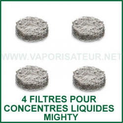 Filtres pour l'extraction à partir de concentrés liquides pour Mighty