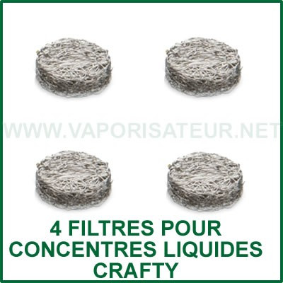 Pack de 4 grilles pour la vapo des concentrés pour Crafty