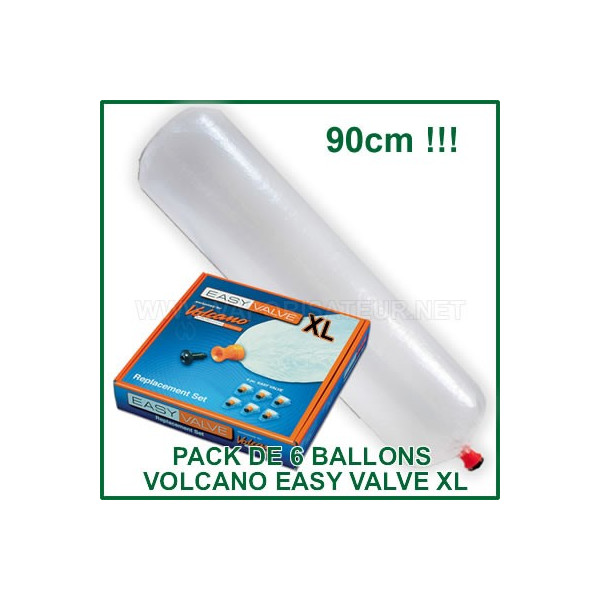 Pack 6 ballons grande taille  XL pour vapo Volcano Easy Valve